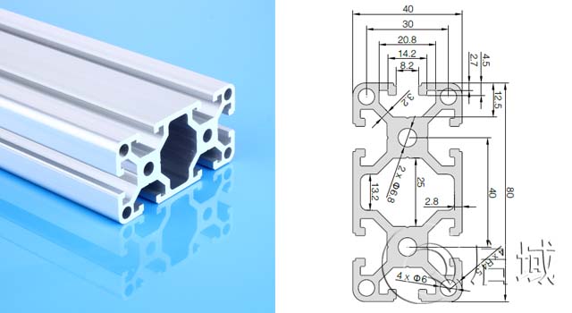 歐標4080W重型鋁型材 歐標4080W重型鋁型材