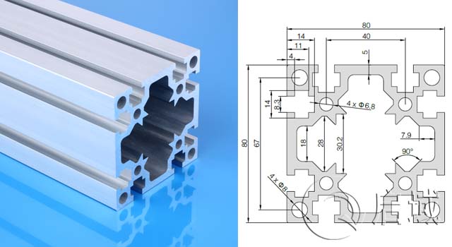 8080G鋁型材 8080G鋁型材