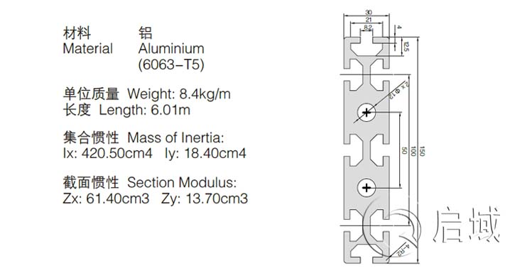 30150重型鋁型材 30150重型鋁型材