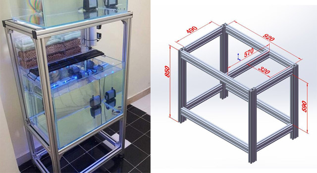 鋁型材魚缸 鋁型材魚缸