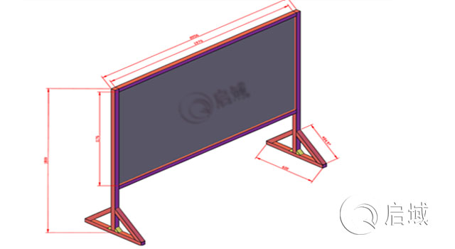 鋁型材看板支架 鋁型材看板支架