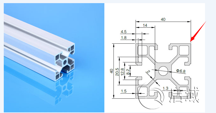 4040歐標直角鋁型材 4040歐標直角鋁型材
