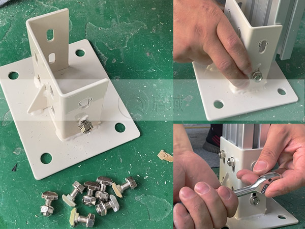 方形地腳安裝 方形地腳安裝