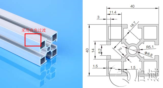 4040GA鋁型材 4040GA鋁型材