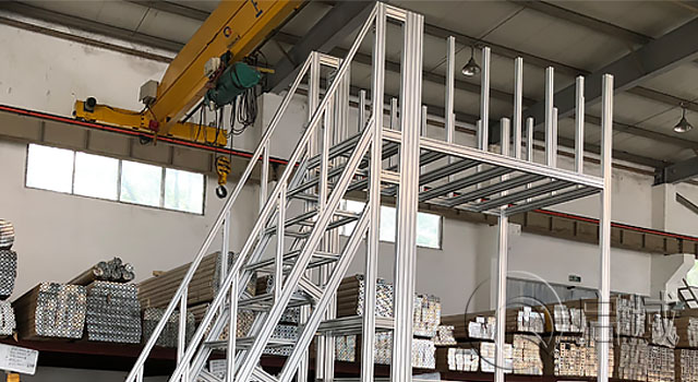 鋁型材檢修平台